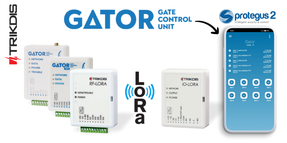 Rugalmas, vezeték nélküli beléptetés a GATOR RF-LoRa rendszerrel