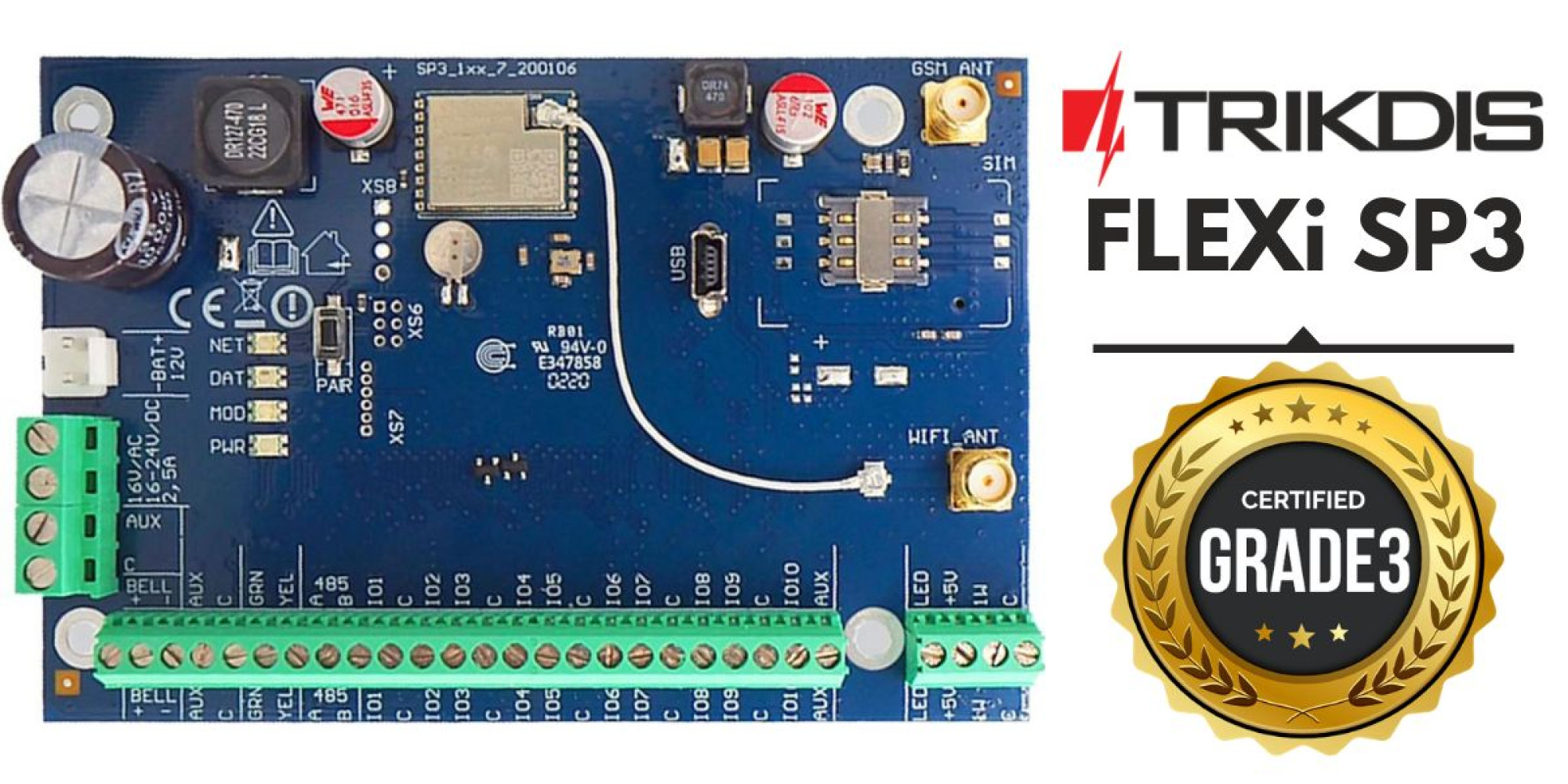 A Trikdis FLEXi SP3 GRADE 3 minősítést szerzett A Trikdis FLEXi SP3 GRADE 3 minősítést szerzett