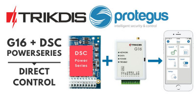 G16 - közvetlen vezérlés a DSC PowerSeries panelekhez