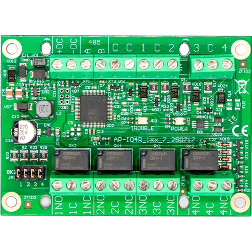 trikdis io4r (io-4r) – gator i/o bővítő modul (4 bemenet / 4 relé) io4r 37