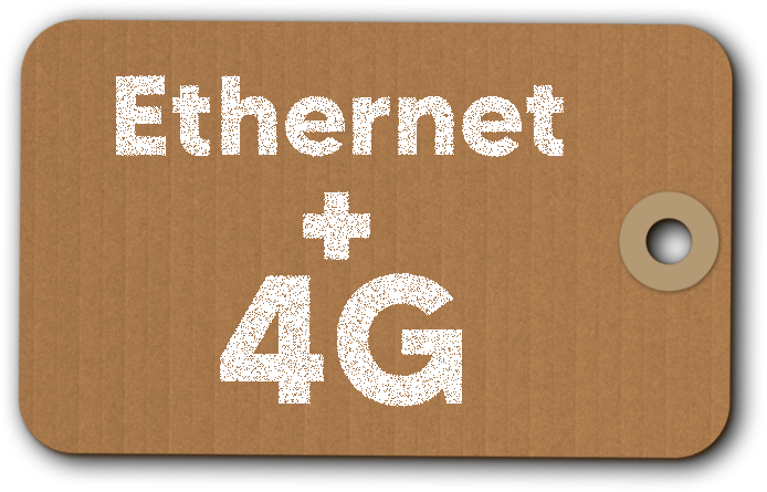 Ethernet + 4G LTE modem